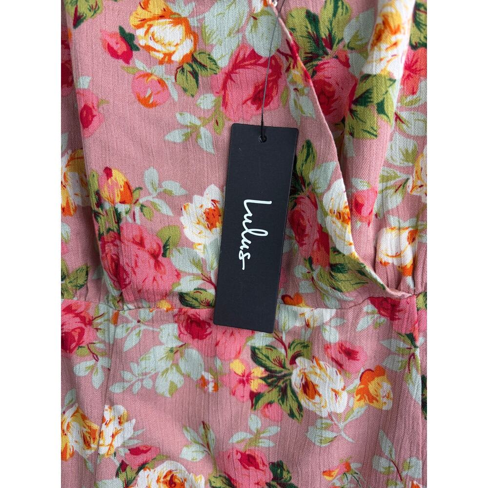 Lulus Everlasting Bliss Blush Floral Maxi Dress - Size Small - NWT - Picture 7 of 10